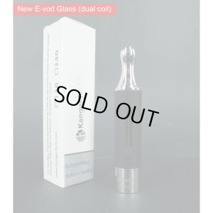 画像1: Kanger Tech・New Evod Glassクリアロマイザー（ブラック）【電子タバコ・VAPE用アトマイザー】