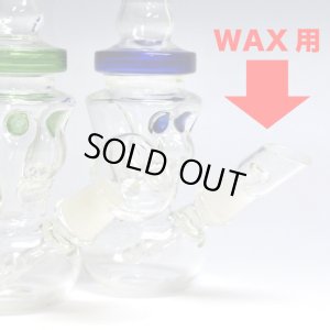 画像3: 【ワックス＆ドライハーブ用】Wax & Herbs グラス・スカル・スモールボング 14cm