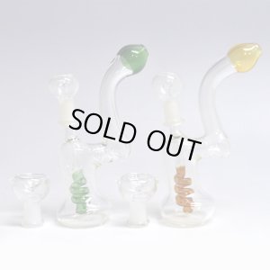 画像1: 【ワックス＆ドライハーブ用】Wax & Herbs グラス・スクリュー・ミニバブラー 13cm