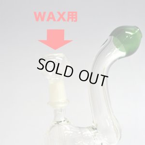 画像2: 【ワックス＆ドライハーブ用】Wax & Herbs グラス・スクリュー・ミニバブラー 13cm