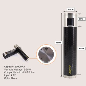 画像2: Aspire  - CF MAXX バッテリー【電子タバコ／VAPE】