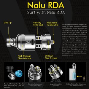 画像3: Vaporesso - Nalu RDA【中〜上級者向け・電子タバコ／VAPEアトマイザー】
