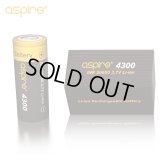 Aspire - INR 26650 リチウムイオン充電池【フラットトップ／4300mAh／Max40A】