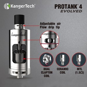 画像1: Kanger - PROTANK4【電子タバコ／VAPEアトマイザー】