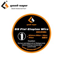 Geek Vape - SS Flat Clapton Wire（ステンレススチール・フラット・クラプトン）約3m
