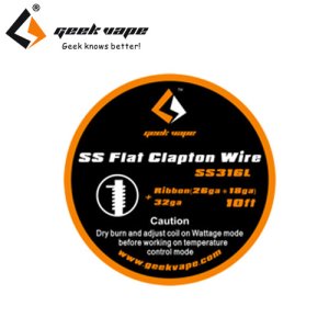 画像1: Geek Vape - SS Flat Clapton Wire（ステンレススチール・フラット・クラプトン）約3m