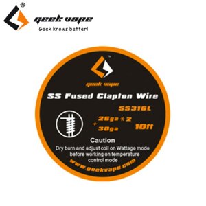 画像1: Geek Vape - SS Fused Clapton TC Wire（ステンレススチール・フューズド・クラプトンTC）約3m
