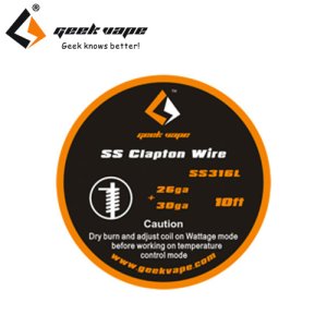画像1: Geek Vape - SS Clapton Wire（ステンレススチール・クラプトン）約3m