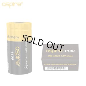 画像1: Aspire - INR 18350 リチウムイオン充電池【フラットトップ／1100mAh】