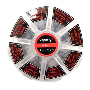 画像1: Vapefly - 8 in 1 プリメイドコイルセット（8種類・計48個入り）