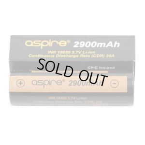 画像1: Aspire - INR 18650 リチウムイオン充電池 【フラットトップ／2900mAh／CDR20A】