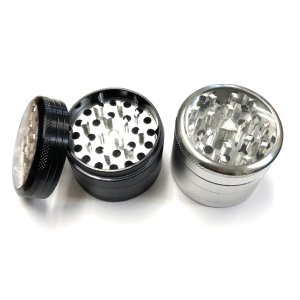 画像1: 4pc Clear Top  Grinder クリアキャップ アルミグラインダー φ50mm