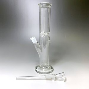 画像4: パイレックス製・アイスガラスボング ストレート　26cm