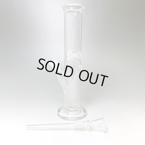 画像4: パイレックス製・アイスガラスボング ストレート　26cm