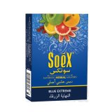SOEX　- Blue Extreme ミックスフルーツ＆ミント 50g（ニコチンなし シーシャ用ハーブフレーバー）