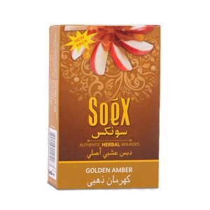 画像1: SOEX　- Golden Amber アップル＆ハニー  50g（ニコチンなし シーシャ用ハーブフレーバー）