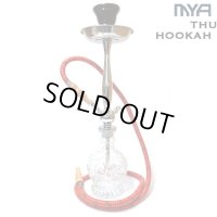 【マルチホース可能】 MYA - Econo Thunder Hookah／ クリア  【 日本語説明書付き　／ シーシャ用 フーカー 水パイプ 】