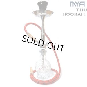 画像1: 【マルチホース可能】 MYA - Econo Thunder Hookah／ クリア  【 日本語説明書付き　／ シーシャ用 フーカー 水パイプ 】