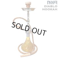 【マルチホース可能】 MYA - Econo Diablo Hookah／ アンバー  【 日本語説明書付き　／ シーシャ用 フーカー 水パイプ 】