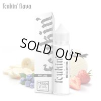 Fcukin’ Flava Cream Series - White Label （バナナ & ストロベリー & ブルーベリー & バニラアイス） 60ml