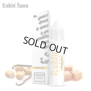 画像1: Fcukin’ Flava Cream Series - Yellow Label （バタースコッチ） 60ml