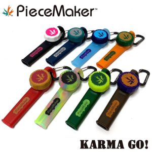 画像1: Piecemaker - Karma Go! キャップ＆カラビナ付きシリコンパイプ