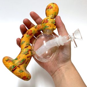 画像8: アメリカ製 カラフルシリコン with ガラスチャンバーボング