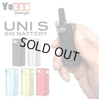 （Type-C充電対応） Yocan - UNI S  （510規格 CBD カートリッジ バッテリー ヴェポライザー）