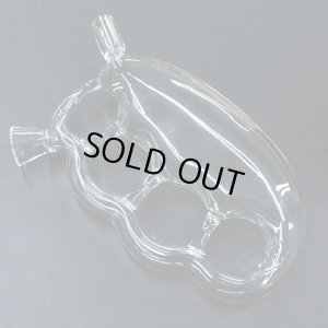 画像3: メリケンサック型 ガラス バブラー パイプ