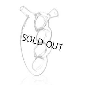 画像2: メリケンサック型 ガラス バブラー パイプ