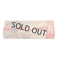 Zig Zag  - 1 1/4サイズ プレロールド コーン6本入り