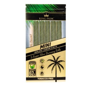 画像1: KING PALM - Mini Natural Pre-Rolled ナチュラルリーフラップ 5本入り