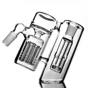 画像1: Double Tree Ash Catcher ガラスボング用 拡張チャンバーパーツ 45°（14mm／18mm）