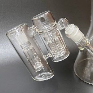 画像4: Double Tree Ash Catcher ガラスボング用 拡張チャンバーパーツ 45°（14mm／18mm）