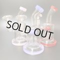 Small Stemless 4Tree Glass Bong スモールステムレス4ツリーガラスボング 15.5cm