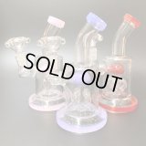 Small Stemless 4Tree Glass Bong スモールステムレス4ツリーガラスボング 15.5cm