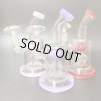 Small Stemless 4Tree Glass Bong スモールステムレス4ツリーガラスボング 15.5cm