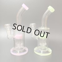 Small Stemless 6Tree Glass Bong スモールステムレス6ツリーガラスボング 20cm