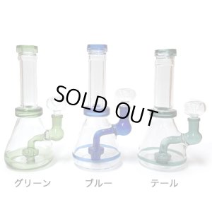 画像2: Stemless Showerhead Glass Bong ステムレス シャワーヘッド ガラスボング 20cm