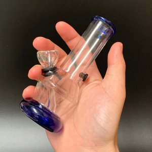 画像5: Glass Mini Bong Diamond Shape ミニ ガラスボング 13.5cm