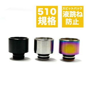 画像1: スピットバック（液跳ね）防止 メッシュ 510 ドリップチップ 