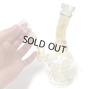 画像4: Color Changing Glass Bong ステムレス シャワーヘッド カラーチェンジ ガラスボング 19.5cm