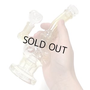 画像6: Color Changing Glass Bong ステムレス シャワーヘッド カラーチェンジ ガラスボング 19.5cm
