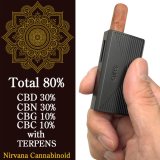 （高濃度TC80%配合） Nirvana Cannabinoid - CBD カンナビノイド カートリッジ 0.5ml & Airis MysticaIII ヴェポライザーセット（日本語説明書付き）