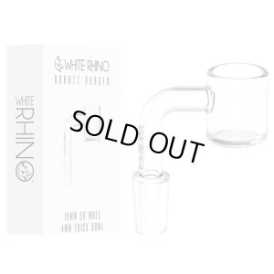 画像1: White Rhino - 2mm／4mm Quartz Banger ワックス・ ダブリグ用　火皿 バンガーネイル（太さ14mm ／ オス型）