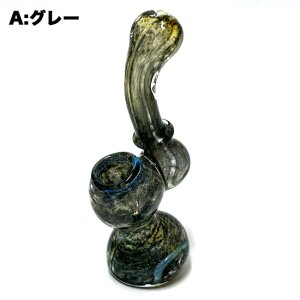 画像2: Mini Silver Fumed Frit Glass シャーロック バブラー