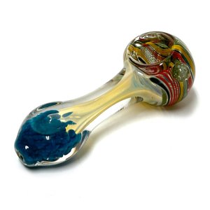 画像1: Color Changing Confetti Glass Pipe ガラスパイプ