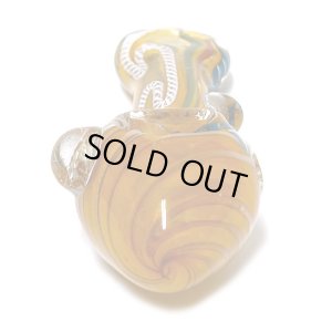 画像6: Thick Gold Fumed Stripe Glass Pipe ガラスパイプ