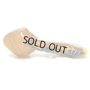 画像4: Thick Gold Fumed Stripe Glass Pipe ガラスパイプ