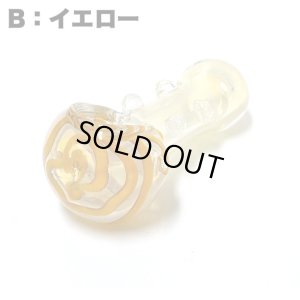 画像3: Spiral Striped Color Changing Glassスモール ガラスパイプ